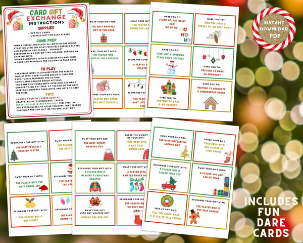 Christmas Gift Exchange Yankee Swap Cards, Printable Group Xmas Presen – Enjoymyprintables christmas-gift-exchange-yankee-swap-cards-printable-group-xmas-presen-enjoymyprintables