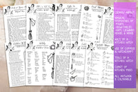 Kitchen Witch Book Of Shadows Witchcraft Grimoire Printable Set