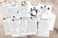 moon magic printable grimoire pages