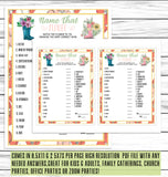 spring name the flower trivia game printable or virtual party game