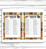 March Madness NCAA Location Quiz,March Madness Party Game,College Basketball NCAA Team Game,Printable or Virtual,Instant Download