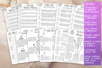 palmistry printable grimoire pages