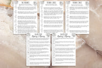 palmistry printable grimoire pages 