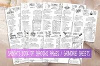 sabbats witchcraft beginners grimoire pages printable