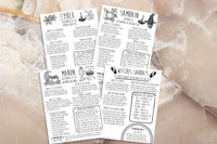 sabbats printable witchcraft pages