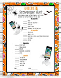halloween party scavenger hunt game for kids or adults classroom or office costume party printable