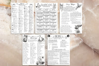 set d book of shadows printable pages