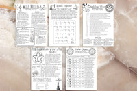 witchcraft printable book of shadows pages set f