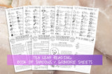 Tea Leaf Reading Book of shadows pages printables