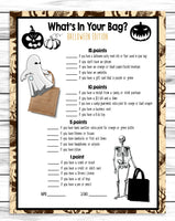 printable or virtual halloween costume party whats in your bag game for kids or adults