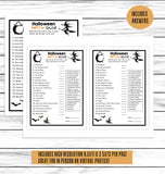 printable or virtual halloween office classroom party spooky game