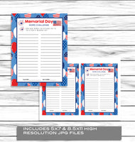 Memorial Day Word Challenge Game, Printable Kids Activity Sheet, Instant Download Party Party Idea