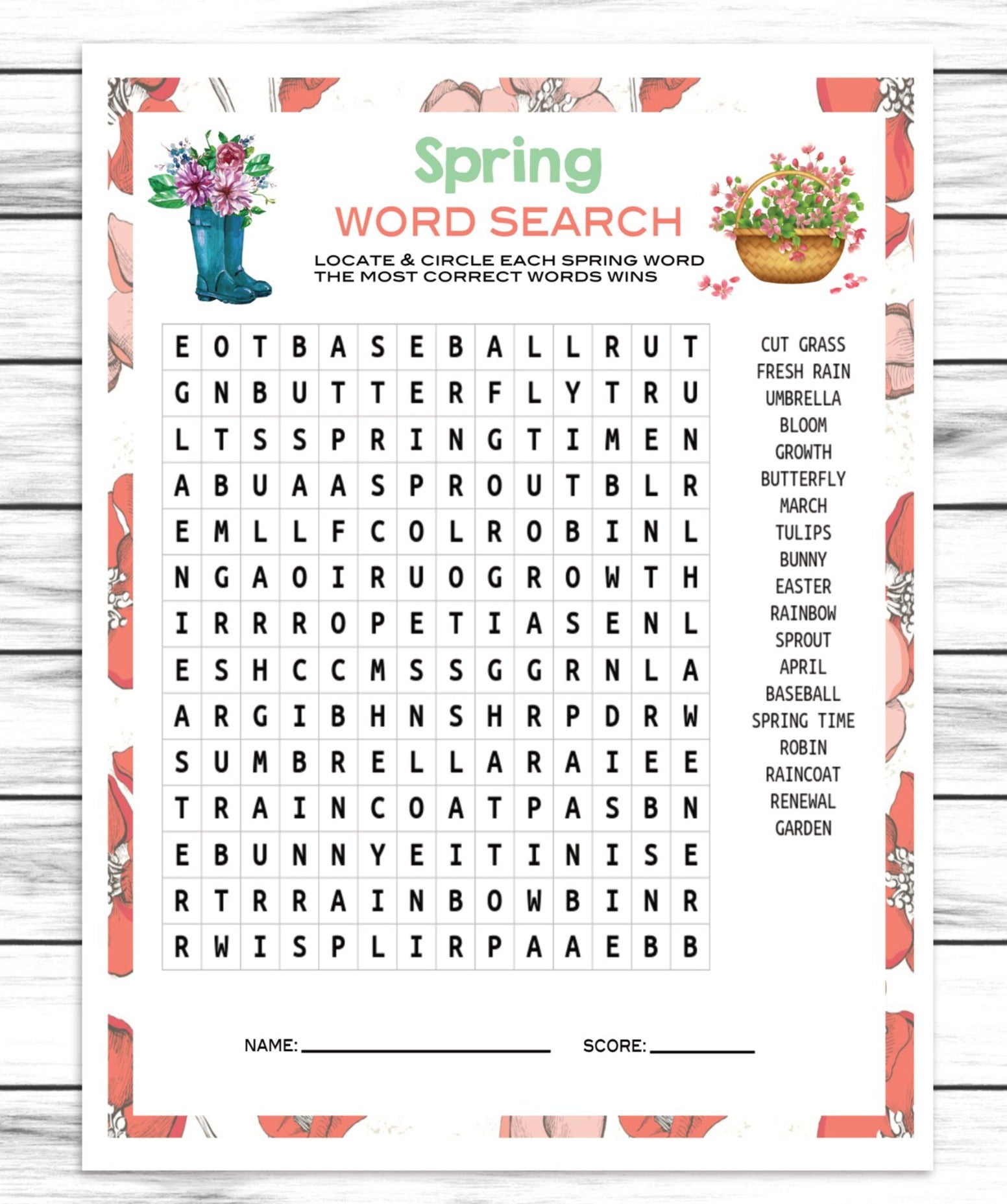 Spring Party Word Search Find Puzzle, Kids Or Adults Spring Printable – Enjoymyprintables spring-party-word-search-find-puzzle-kids-or-adults-spring-printable-enjoymyprintables