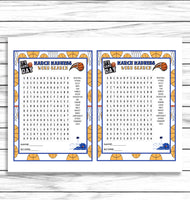 Final Four March Madness Party Game Word Search, College Basketball Word Game, NCAA Word Find, Printable Or Virtual Game, Instant Download